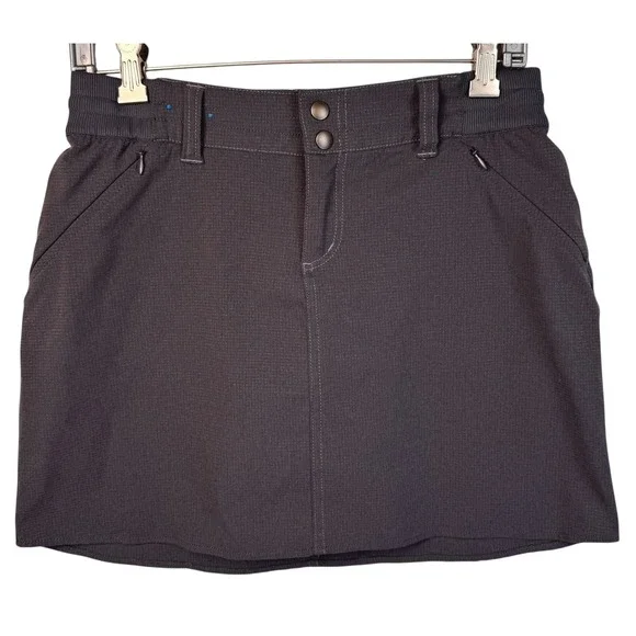 Kuhl Skort Skirt‎ Shorts Women's 4 Gray Pockets Hiking Outdoor Pickleball Golf - Picture 2 of 12